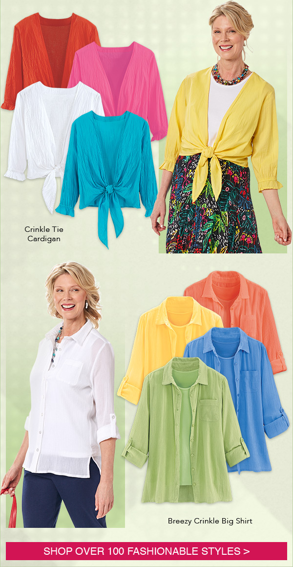 Serengeti Catalog Stylish Spring Tops for Daytime, Nighttime, Anytime